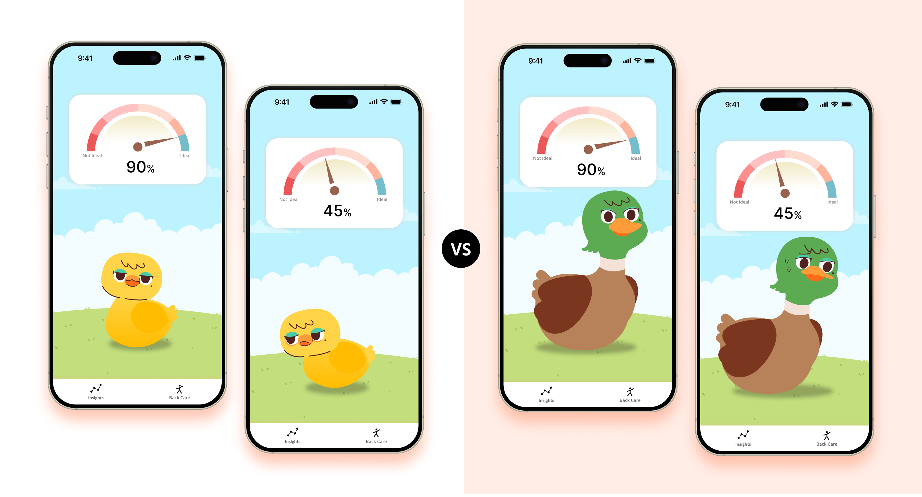 Discarded grown-duck avatar stage for Kuushy