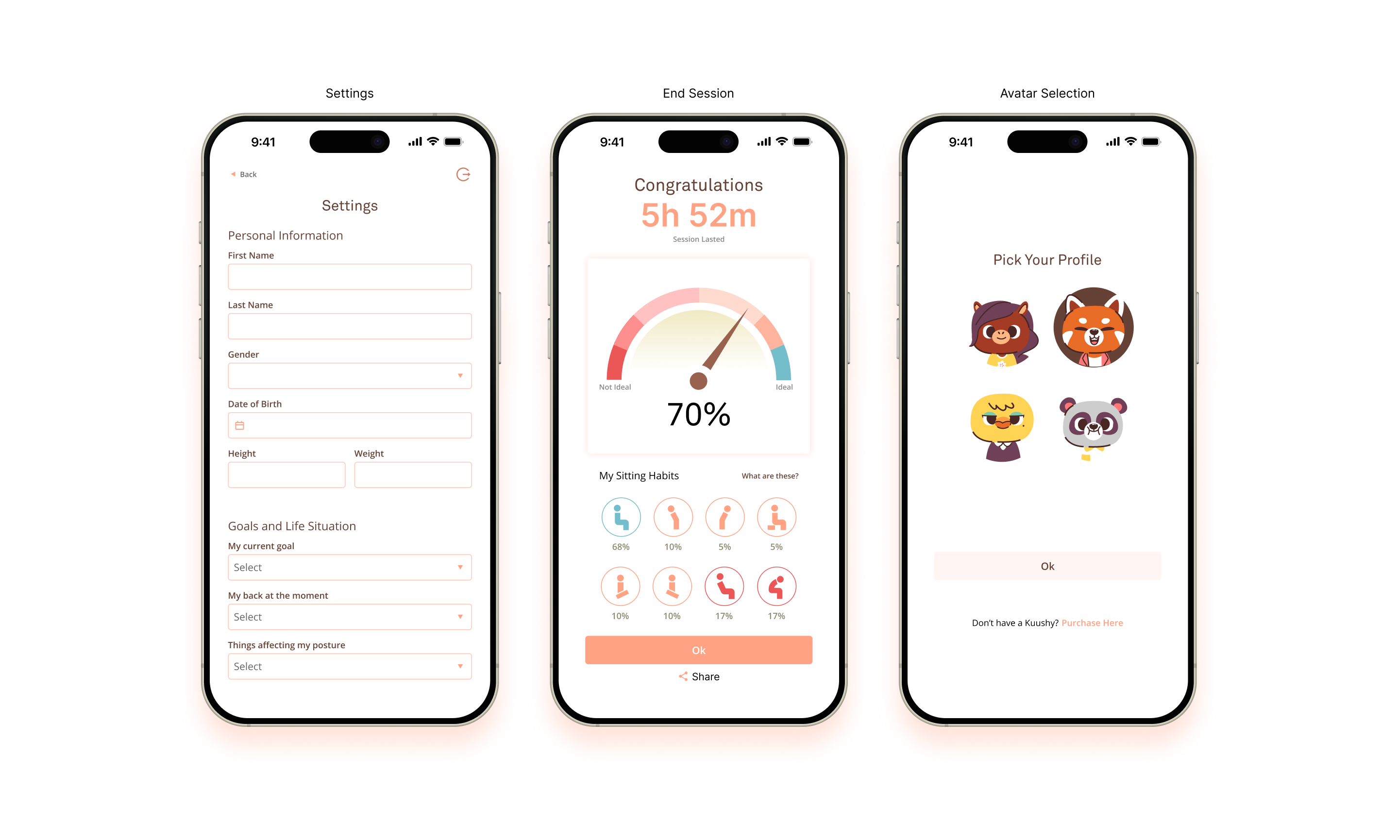 Rejected feature explorations for Kuushy