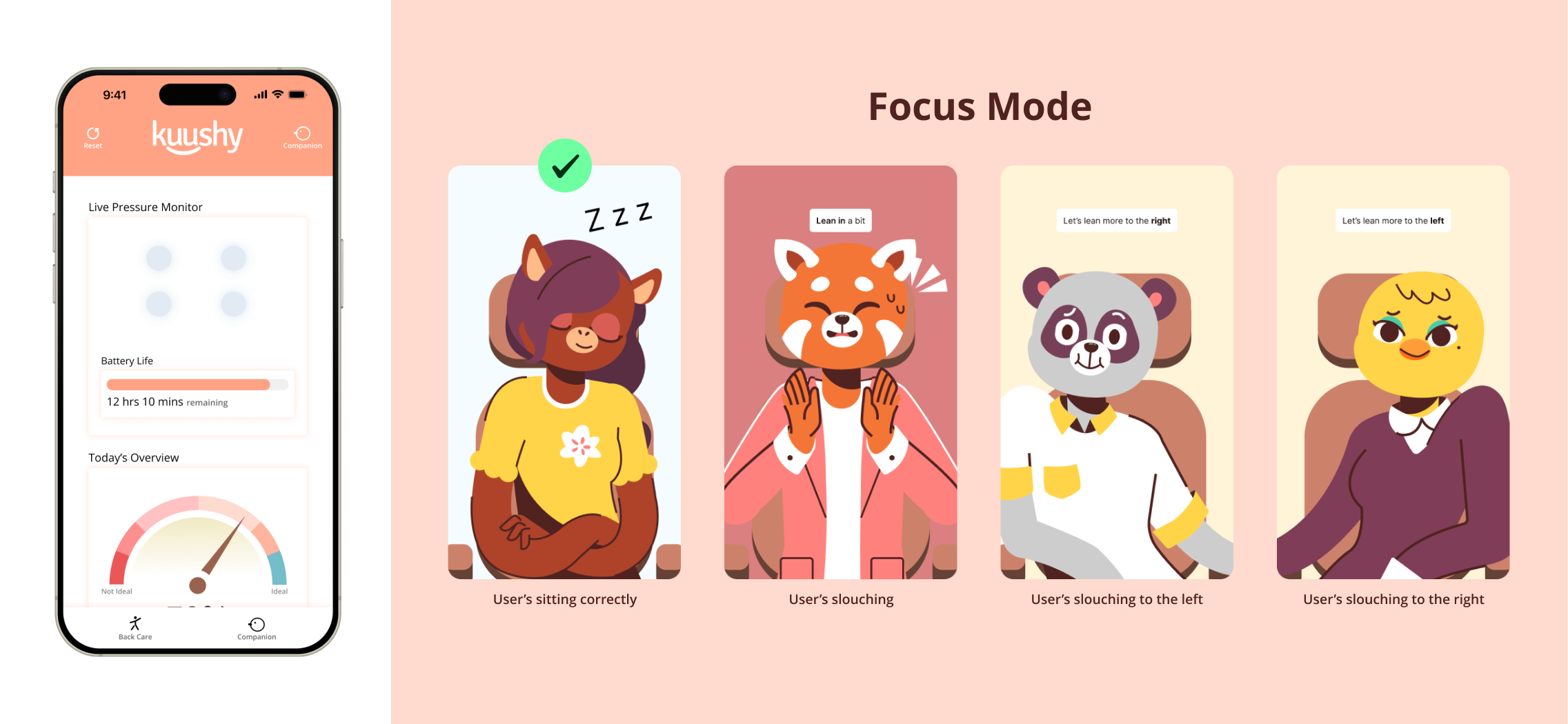 Cover image for the Kuushy posture-coaching app case study